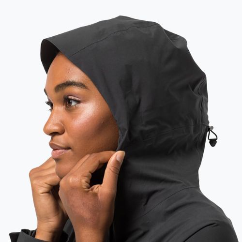 Jack Wolfskin női esőkabát Goldgewann Parka fekete 1115731_6350_002