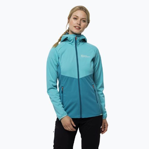 Jack Wolfskin női Go Hike Softshell kabát kék 1306862