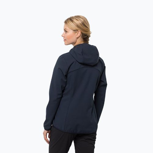 Női softshell dzseki Jack Wolfskin Bornberg Hoody navy blue 1307691