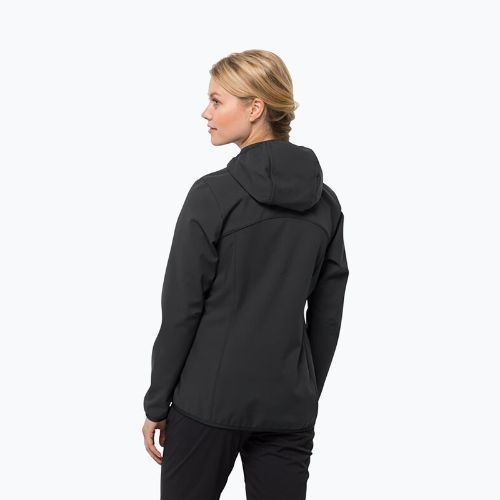 Jack Wolfskin Bornberg Hoody női softshell dzseki fekete 1307691