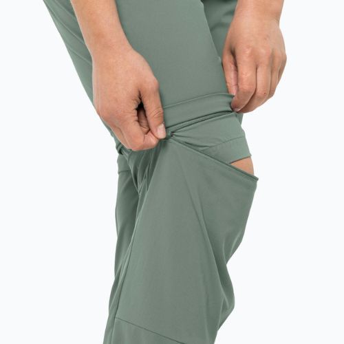 Női szoftshell nadrág Jack Wolfskin Glastal Zip Off zöld 1508151_4151_042