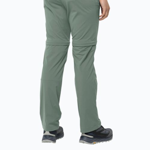Női szoftshell nadrág Jack Wolfskin Glastal Zip Off zöld 1508151_4151_042