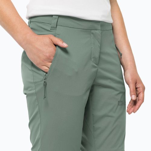 Női szoftshell nadrág Jack Wolfskin Glastal Zip Off zöld 1508151_4151_042