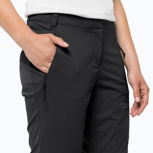 Jack Wolfskin női softshell nadrág Glastal Zip Off fekete 1508151_6000_042