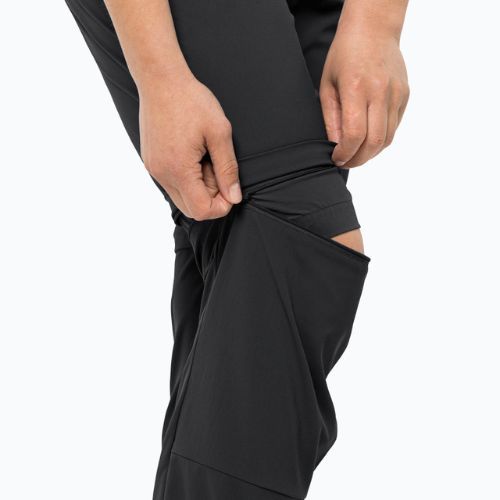 Jack Wolfskin női softshell nadrág Glastal Zip Off fekete 1508151_6000_042