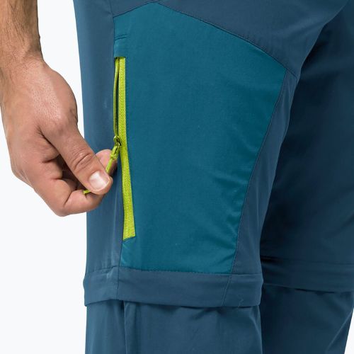 Férfi softshell nadrágJack Wolfskin Glastal Zip Away navy blue 1508301