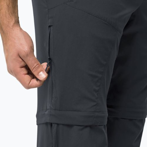 Férfi soft shell nadrág Jack Wolfskin Glastal Zip Away szürke 1508301