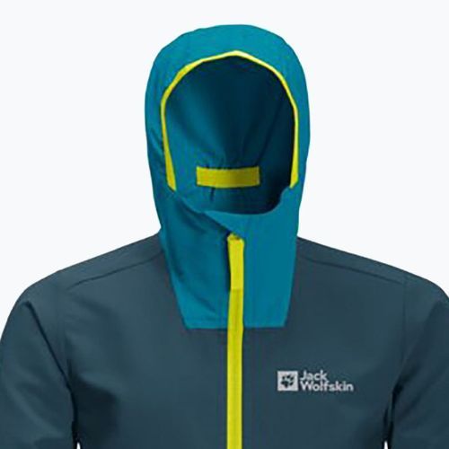Jack Wolfskin gyermek softshell dzseki Turbulence kék 1606374