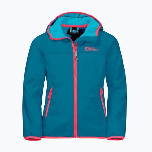 Jack Wolfskin Fourwinds Jacket Kids softshell kabát kék 1608011