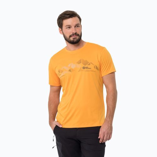 Jack Wolfskin Peak Graphic férfi trekking póló narancssárga 1807183