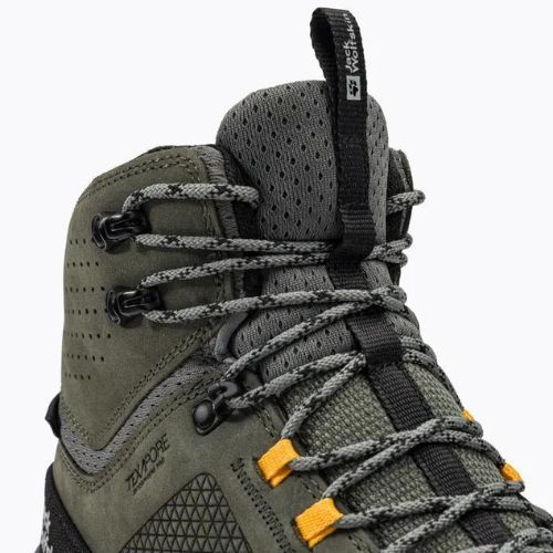 Jack Wolfskin férfi Terraquest Texapore Mid trekking bakancs zöld 4056381_4143_075