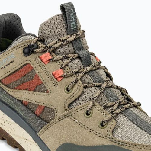 Jack Wolfskin női Terraquest Texapore Low túrabakancs zöld 4056411_5150_065