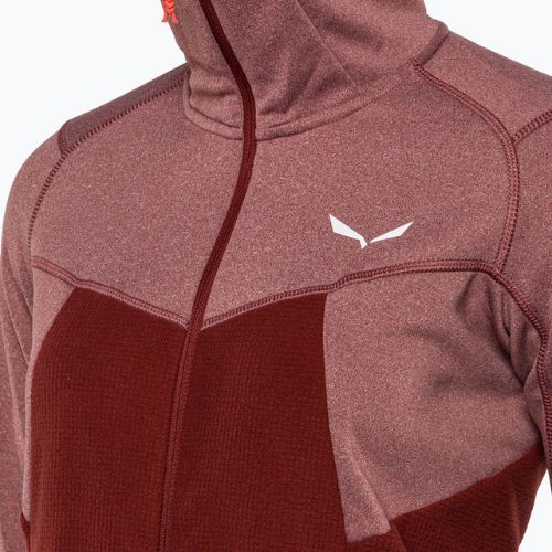 Salewa Puez Hybrid PL FZ Hoody női fleece pulcsi piros 00-0000027389