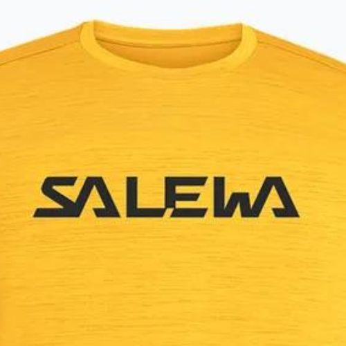 Salewa férfi trekking póló Puez Hybrid 2 Dry sárga 27397