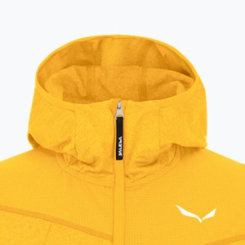 Salewa gyermek fleece pulóver Agner Melange PL FZ Hoody sárga 00-0000027768