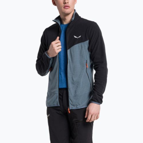 Férfi Salewa Paganella PL kék-szürke fleece pulóver 00-0000027924