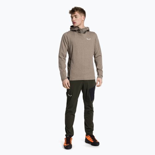 Salewa férfi trekking pulóver Fanes Am Hoody barna 00-0000028226