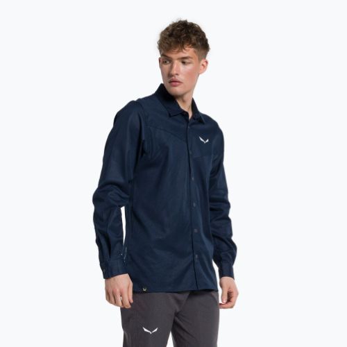 Férfi Salewa Fanes Hemp trekking póló tengerészkék 00-0000028298