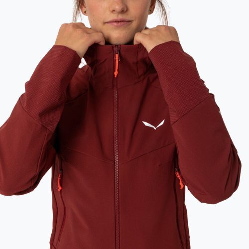 Salewa női softshell dzseki Agner DST bordó 00-0000028301