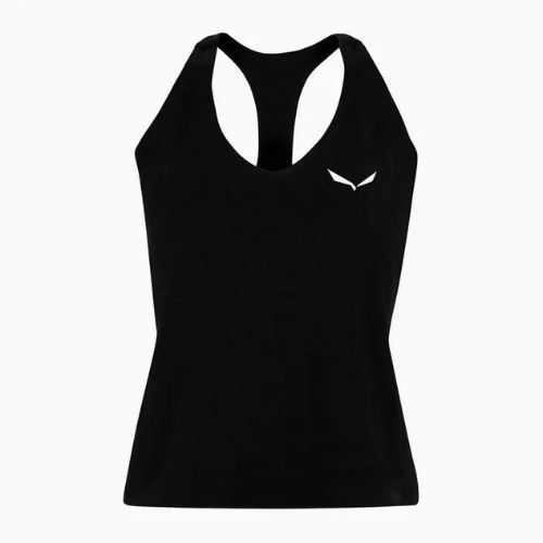 Salewa női hegymászó póló Lavaredo Hemp Crop Tank fekete 00-0000028369