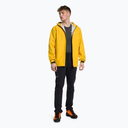 Salewa férfi esőkabát Puez Aqua 4 PTX 2.5L sárga 00-0000028615