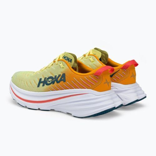 HOKA Bondi X férfi futócipő fehér és sárga 1113512-WEPR