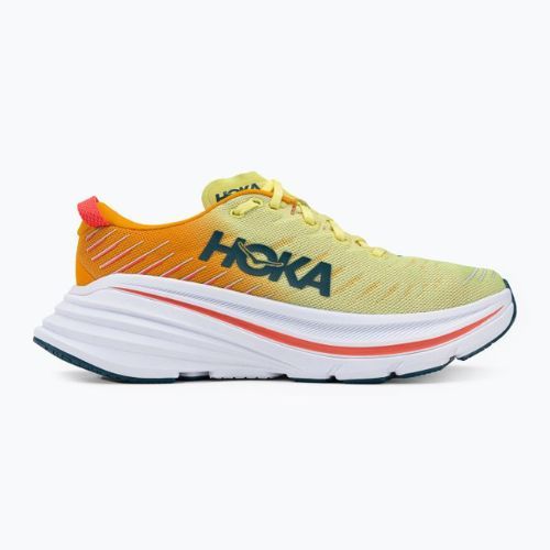 HOKA Bondi X férfi futócipő fehér és sárga 1113512-WEPR