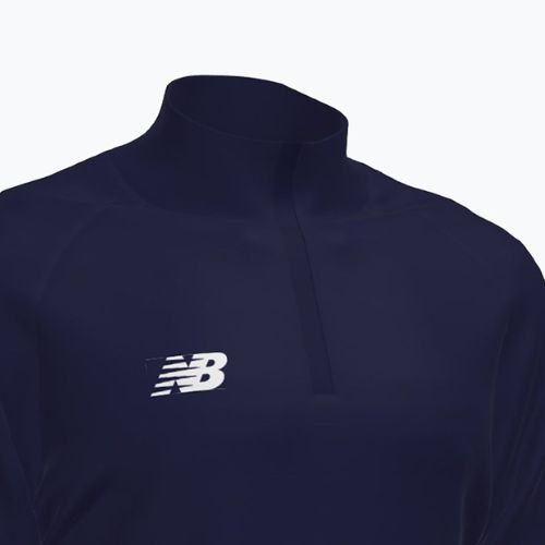 Gyermek labdarúgó pulóver New Balance Training 1/4 Zip kötött tengerészkék NBEJT9035