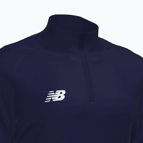 Férfi labdarúgó pulóver New Balance Training 1/4 Zip kötött tengerészkék NBEMT9035