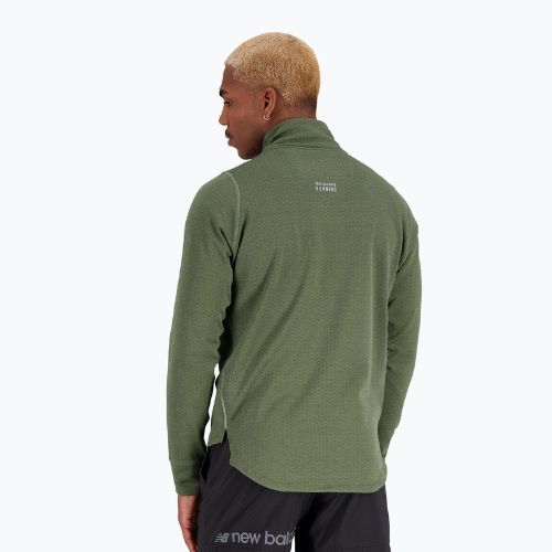Férfi tréningpóló New Balance Top NB Heat Grid Half Zip szürke NBMT23252DO1