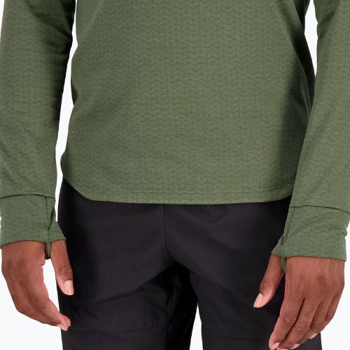 Férfi tréningpóló New Balance Top NB Heat Grid Half Zip szürke NBMT23252DO1