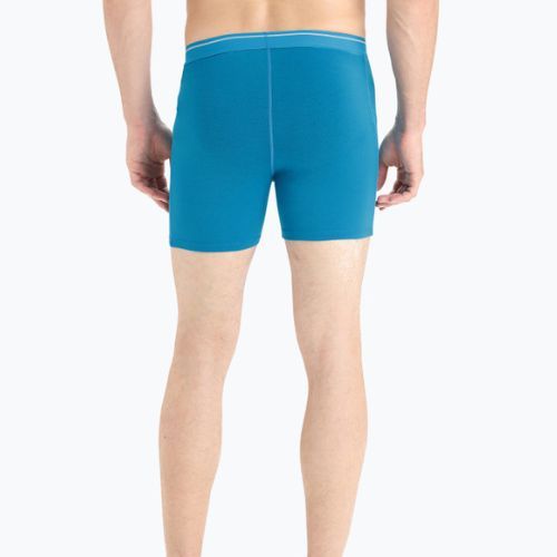 Férfi thermo boxeralsó Icebreaker Anatomica Geo kék 103029
