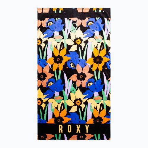 Törölköző ROXY Cold Water Printed 2021 anthracite flower jammin