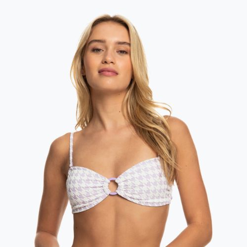 Fürdőruha felső ROXY Check It Bandeau 2021 purple rose