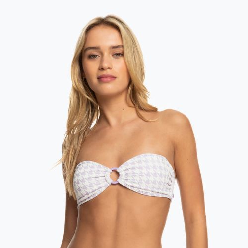Fürdőruha felső ROXY Check It Bandeau 2021 purple rose