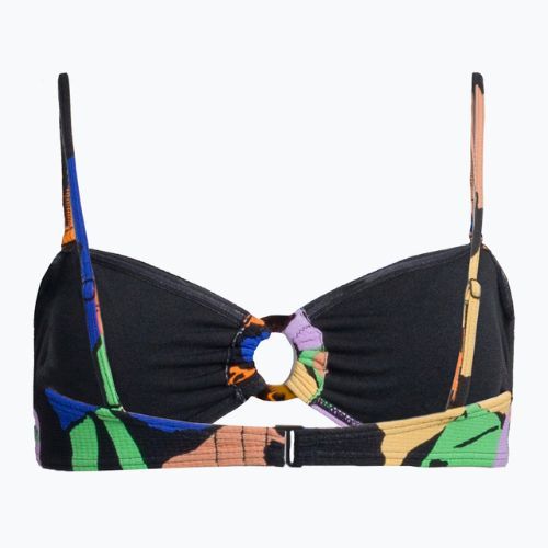 Fürdőruha felső ROXY Color Jam Bandeau 2021 anthracite flower jammin