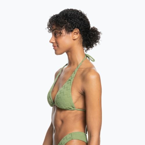 Fürdőruha felső ROXY Current Coolness Elongated Triangle 2021 loden green