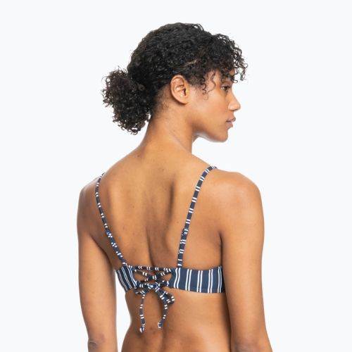 Fürdőruha felső ROXY Into The Sun Athletic Triangle 2021 mood indigo novela stripe vert