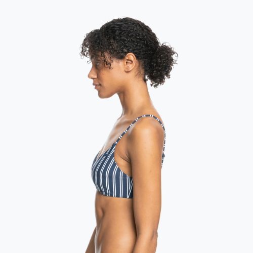 Fürdőruha felső ROXY Into The Sun Athletic Triangle 2021 mood indigo novela stripe vert