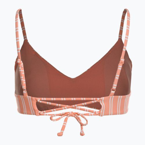 Fürdőruha felső ROXY Into The Sun Athletic Triangle 2021 papaya punch novelta stripe h