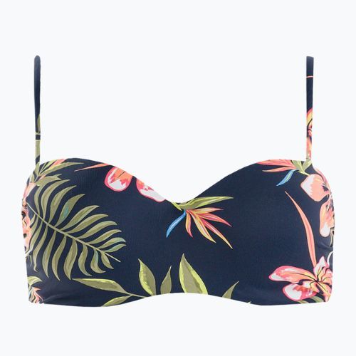 Fürdőruha felső ROXY Into The Sun Mold Bandeau 2021 mood indigo tropical depht