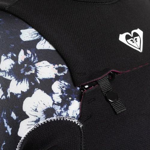 Női búvárruha ROXY 3/2 Elite XT ST Printed FZ GBS 2021 true black/black flowers