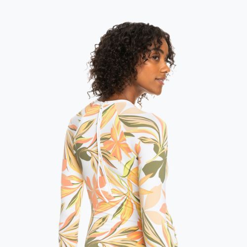 Női egyrészes fürdőruha ROXY Print Mix Solid 2021 bright white subtly salty flat