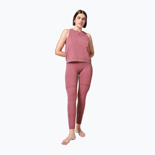 Női edzés leggings Casall Essential Block Seamless magas derékrész rózsaszín 21514