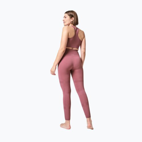 Női edzés leggings Casall Essential Block Seamless magas derékrész rózsaszín 21514