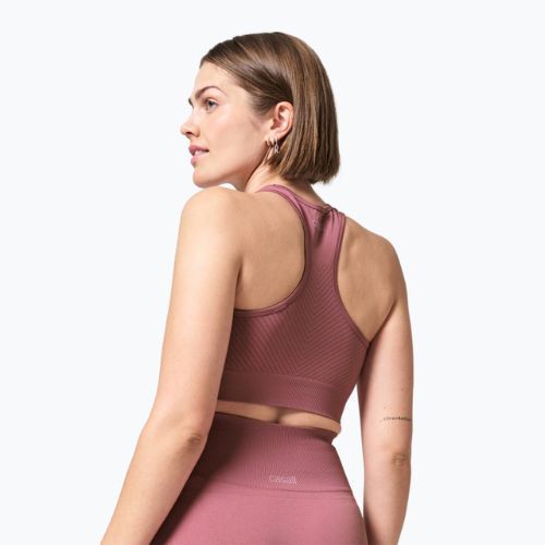 Casall Essential Block Seamless Sport női edzőfelső rózsaszín 22114