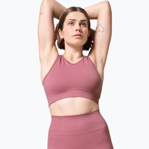 Casall Essential Block Seamless Sport női edzőfelső rózsaszín 22114