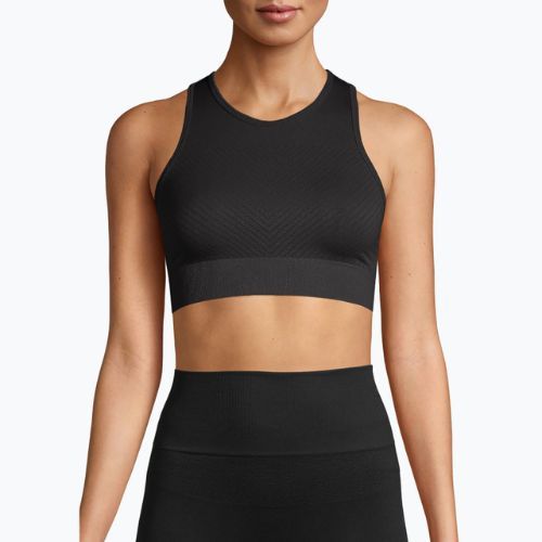 Casall Essential Block Seamless Sport női edzőfelső fekete 22114