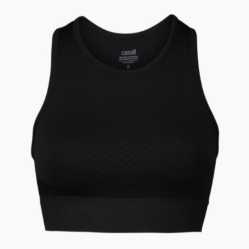 Casall Essential Block Seamless Sport női edzőfelső fekete 22114