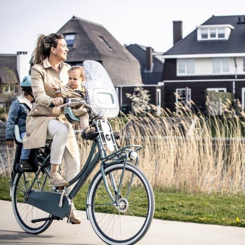 Hátsó kerékpárülés a bobike Go 1P vázhoz fekete és bézs 8012400001